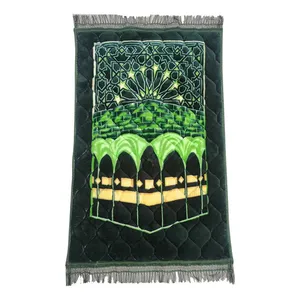 Islamic Prayer Mats Perfect Ramadan Gifts High Quality Quilted Sajadah Muslim Prayer Rug Islam Comfortable Prayer Mat thumbnail-2
