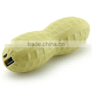 Custom Peanut Shape 2600mah Power Bank Portable Battery Charger thumbnail-4