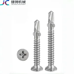 Stainless Steel 410 Flat Head Self-drilling Screws With Wings thumbnail-5