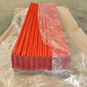 Facade Wall Color Coated Steel Sheets Corrugated Metal Roofing Sheets PPGI Galvanized Board thumbnail-2