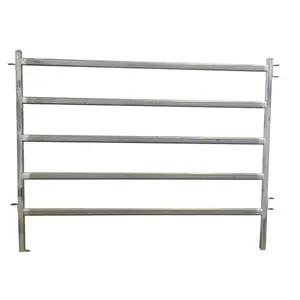 Cheap Galvanized Metal Corral Panel for Cattle Horses Easily Assembled Farm Driveway Fence Powder Coating High Trellis Iron thumbnail-5