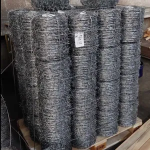 12 x 14 Gauge 15kg/roll HDG Double Strand Galvanized Barbed Wire thumbnail-5