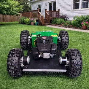 Household Intelligent Wireless Radio Control Mower Trimmer Machine With Motor & Gear Loncin 224cc Engine for Lawn Care thumbnail-1