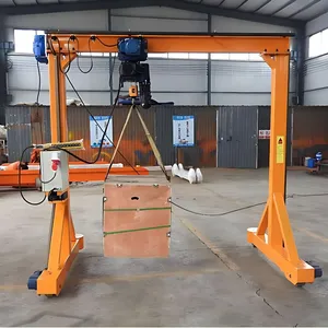 Construction Gantry Crane Manufacturer Wireless Remote Control Mobile Small Electric Gantry Crane 2 Ton 5 Ton 10 Ton thumbnail-3