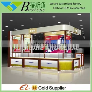 Modern Wooden Glass Kiosk Showcase Watch Showroom Design for Retail Shop Furniture thumbnail-1