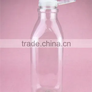 27oz 780ml Clear Square Food Grade Plastic Pet Milk Bottle for Sale thumbnail-5