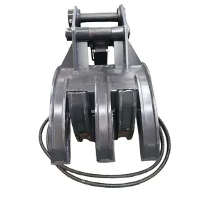 Factory Direct 12T Excavator Hydraulic Grab OEM Custom Tine Count Jaw Opening Cylinder Bore Grab Manufacturer thumbnail-1