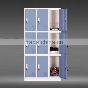 Factory Price Gym Locker Metal Storage Cabinet 9 Door Locker thumbnail-6