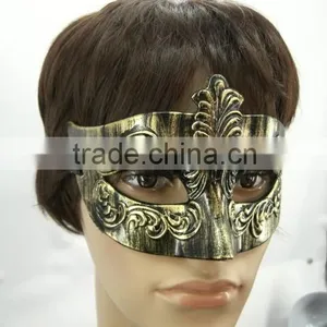 Masquerade Halloween Party Wholesale Hard Plastic Colorful Venice Crack Mask for Women Drawing Colorful Mask thumbnail-1