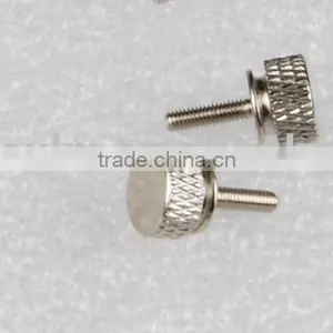 Cheese Head Slot Drive Computer Screws With Knurl on Head thumbnail-2