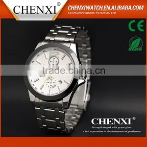Wholesale Stainless Steel Chain Black Color Wrist Watch for Men thumbnail-2