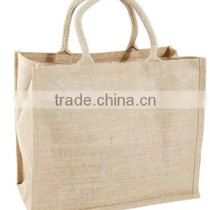 2016 Medium Jute Shopper 40cm Cotton Padded Handles thumbnail-1