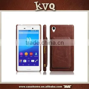 2016 Mobile Phone Back Leather Flip Case for Sony Xperia M4 thumbnail-3