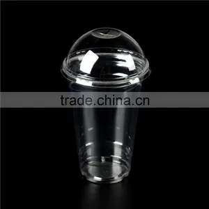 700ml PET and PP Transparent Disposable Plastic Cups With Dome and Flat Lids thumbnail-2