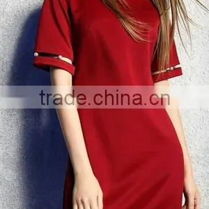 Fashion Office Lady Maxi Beaded Dress thumbnail-1