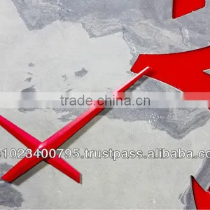 2014 Wall Clock, Unique Clock, Handmade Decorative Wall Clock With Stone Veneer and Acrylic Numbers thumbnail-2