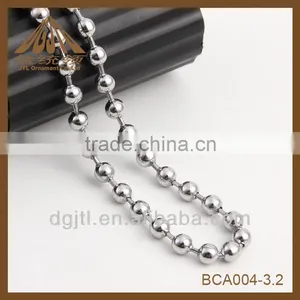 High Quality Fashion Iron Necklace 3.2mm Ball Chain thumbnail-1