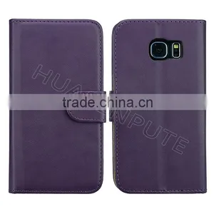 New! Flip PU Wallet Leather Case Cover For Samsung Galaxy S6 Edge Wallet Leather Case thumbnail-4