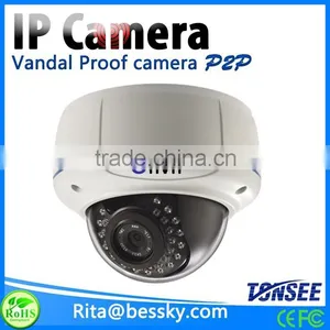 3.0 Megapixel 2.8-12mm Varifocal Lens IR Vandal Proof ip Dome Camera thumbnail-1