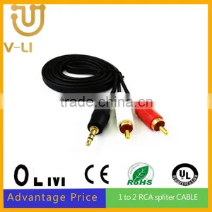 Copper Aux Audio Cable Audio Cable for Car Aux Stereo Cable thumbnail-2