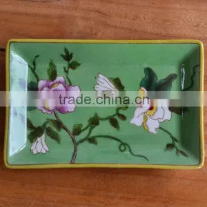 2015 Hot Sale Ceramic Square Flower Plates Dishes thumbnail-5