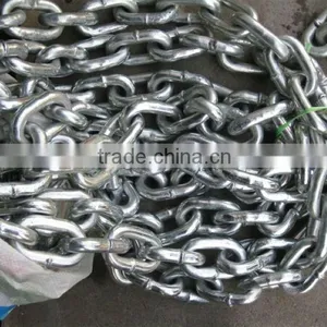 G70 DIN764 Hot Dip Galvanized Welded Steel Long Link Chain thumbnail-1
