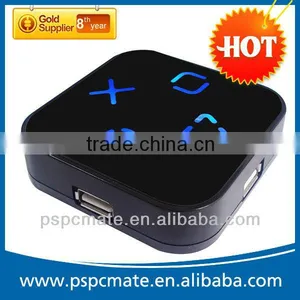 Cute Mirror Surface 4 Port Usb Hub With Light up LOGO thumbnail-1