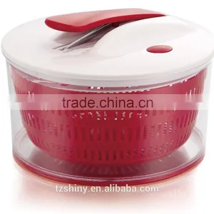 2016 Hot Selling in USA Magic Large Salad Spinner With Push Button 2 in 1 Plastic Salad Spinner With Mandoline Slicer thumbnail-2