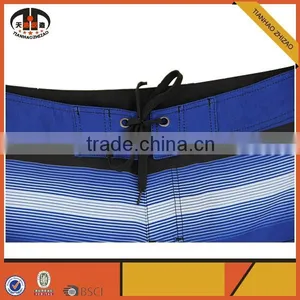 Mens Polyester Board Shorts With Colorful Stripe thumbnail-3