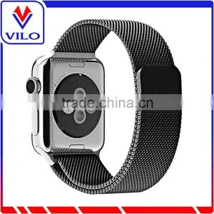 Milanese Loop Strap Link Bracelet Stainless Steel Band For Apple Watch Mesh Wrist Strap thumbnail-5