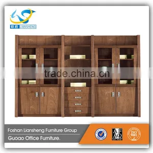 Hot Sale Solid Wood Big Size Office Cabinet File/book Cabinet With Drawer GAF1187 thumbnail-1