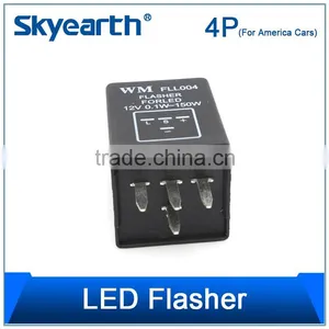 Auto Thermal Flasher Electronics Flasher 12V 24V 150W WM FLT552 4P thumbnail-5
