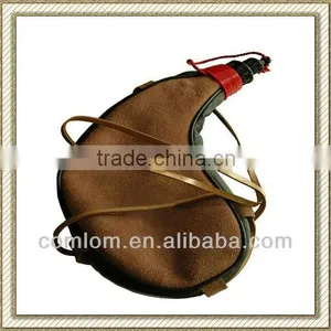 Leather Kidney-Shape Hunting Water Bottle, Water Bladder thumbnail-1