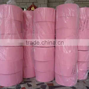 Pink Needle Punched Nonwoven Cleaning Cloth Rolls(NEEDLE PUNCHED NONWOVENS, 50%viscose, 50%polyester) thumbnail-1