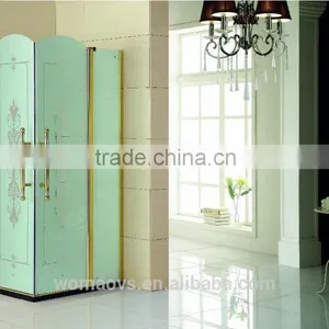 Corner Sliding Door and Tempered Glass Shower Bathroom thumbnail-1