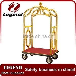 Economy Golden Flower Luxury Baggage Trolley thumbnail-4