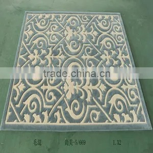 Wool/ Silk Carpet ,Handmade Wool and Silk Carpet thumbnail-1