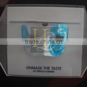 2016 New Design Custom White Acrylic Display Box With Mask Display Stand thumbnail-4