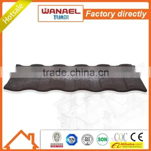 Anti-freezing Mediterranean Terracotta Red Sun Stone Coated Metal Roof Tile thumbnail-4