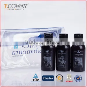 Black Hotel Bath Shower Gel Bottle With Flip Flop Cap Hotel Body Lotion Kit thumbnail-1