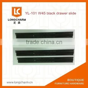 3-sections Push&soft Close Drawer Slide Rail Base Mount Drawer Slides With Iron Handles thumbnail-4