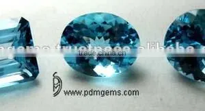 Sky Blue Topaz Semi Precious Gemstone Mix Shape Cut Faceted Lot For Necklaces From Wholesaler thumbnail-1