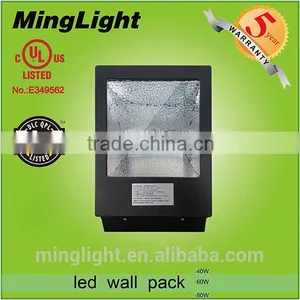 80 Watt DLC Led Wallpack , 40w 60w 80w DLC UL CUL Led Wall Pack Light thumbnail-2