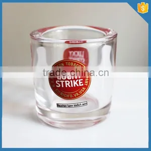 High Quality Short Decal Glass Tumblers for Candles thumbnail-1