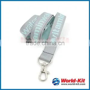 High Quality Cheap Price Custom Satin Woven Lanyard thumbnail-2