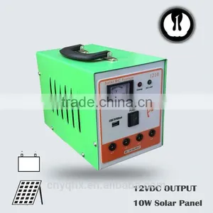 DC Energy Portable Emergency Controller Solar Power Home Lighting System for House Use With Mobile Charger With Battery thumbnail-2