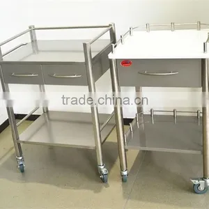 Good Quality Medical Trolley, Mobile Stainless Steel Trolley thumbnail-2