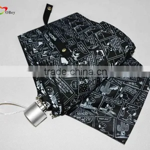 19" 3 Fold UV Protection Umbrella thumbnail-3