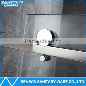 304 Stainless Steel Safety 8mm Tempered Glass Sliding Shower Door Double Pivot Shower Screen in Shower Rooms thumbnail-2