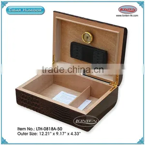 Leather Cigar Humidor thumbnail-4